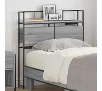 RMIHSJG Sonoma - Testiera con scaffale, 90 cm, in legno, stazione di ricarica integrata e ottimizzazione della polvere, per camera da letto moderna, montaggio a parete, design robusto