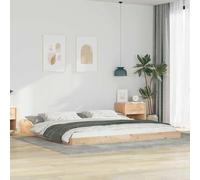 RMIHSJG Struttura del letto in legno di pino massiccio, 180 x 210 cm, marrone, con fascino rustico e linee pulite per il design moderno della camera da letto, struttura in legno resistente per una