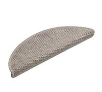 RMIHSJG Tappetini autoadesivi per gradini, effetto sisal, 30 pezzi, 56 x 17 x 3 cm, colore argento, antiscivolo, per interni, tappetino lavabile con doppio lato