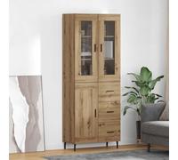 RMIHSJG Tavola moderna con cassetti, 2 pezzi, in legno di quercia artisan, per il soggiorno