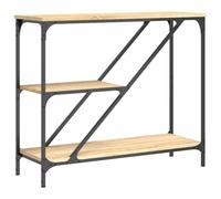 RMIHSJG Tavolino da bar per esterni, piccolo tavolino da giardino, piccolo tavolo da campeggio - consolle in rovere Sonoma 88,5 x 30 x 75 cm, materiale in legno per esterni, campeggio, giardino