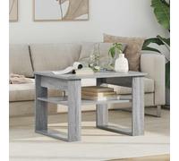 RMIHSJG Tavolino moderno Sonoma grigio 64 x 54 x 44 cm in legno con pratici ripiani per eleganza e praticità nel soggiorno