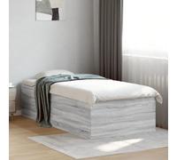RMIHSJG Telaio letto grigio Sonoma 90 x 200 cm Materiale legno con rete a doghe per un sonno ottimale e una traspirabilità - Design moderno per la vostra camera da letto