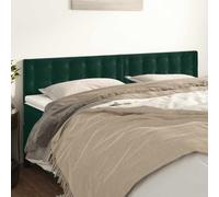 RMIHSJG Testate classiche, 2 pezzi, verde scuro, 100 x 5 x 78/88 cm, in velluto regolabile in altezza con gambe in legno stabili per un eccellente sostegno alla schiena e un comfort di lusso per il