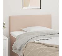 RMIHSJG Testiera cappuccino marrone 80 x 5 x 78/88 cm in ecopelle con funzione regolabile in altezza per un supporto eccellente, in ecopelle resistente e antimacchia