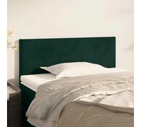 RMIHSJG Testiera classica in morbido velluto verde scuro 90 x 5 x 78/88 cm con gambe in legno regolabili in altezza per un supporto robusto quando si è seduti a letto