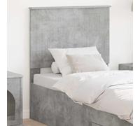RMIHSJG Testiera in calcestruzzo grigio 80 cm Materiale in legno Moderna Camera da letto Testiera con supporto per la schiena, design elegante, design minimalista, struttura stabile, facile da curare