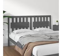 RMIHSJG Testiera in legno di pino massiccio, grigio, 155,5 x 4 x 100 cm, design rustico, per il letto, supporto per la schiena