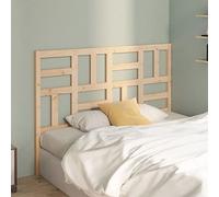 RMIHSJG Testiera in legno massello 126 x 4 x 104 cm, con design a doghe per camera da letto moderna, effetto rustico e comodo supporto per la schiena, venature naturali del legno per un ambiente