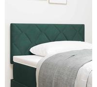 RMIHSJG Testiera moderna in velluto verde scuro 90 cm con design a diamante, regolabile in altezza manualmente per una perfetta vestibilità e montaggio a parete. Elegante tessuto in velluto felpato