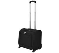 RMIHSJG Trolley pilota nero di alta qualità in poliestere portatile con 2 ruote e 1 manico telescopico bagaglio a mano, impermeabile e durevole, pratico compagno di viaggio