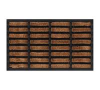 RMIHSJG Zerbino rettangolare, 45 x 75 cm, in gomma e fibra di cocco, con fondo antiscivolo, per interni ed esterni, durevole, assorbe lo sporco