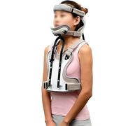 RMJEZTQD Ortesi toracica cervicale, supporto for la riabilitazione di fratture vertebrali, testa, collo e torace, angolazione regolabile e traspirante, for post-trauma, artrite e dolore acuto.