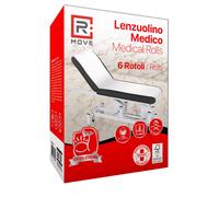 RMove 1 Conf. da 6pz 60 cm x 60 m Lenzuolino Medico 2 Veli Pura Cellulosa