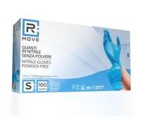RMove 1Conf. da 100pz Tg.S - Guanti Nitrile Blu uso Medico Senza Polvere