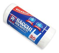 RMOVE 1Rotolo da 30 Sacchi Rifiuti 40x42cm con Maniglie Trasparenti Marca