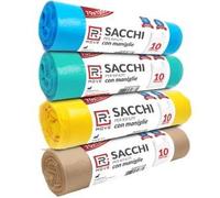 RMove Sacchi Rifiuti 70x120cm 4 Rotoli da 10 Sacchi Colori Vari