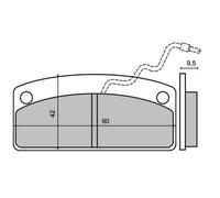 Molla a gas bagagliaio posteriore 8195830 LESJÖFORS per VOLVO C30