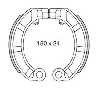 Rms Classic Pattini Dei Freni Piaggio Vespa Px 125-150cc 414450 225120570