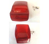 RMS GEMMA VETRO FANALE POSTERIORE COMPATIBILE CON PIAGGIO COMPATIBILE CON vespa ET3 + 2 LAMPADINE 6V-10W / 6V-5W