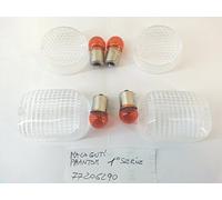RMS KIT 4 GEMME FRECCE TRASPARENTI compatibile con MALAGUTI F.12 1°SERIE- CON 4 LAMPADINE OMAGGIO