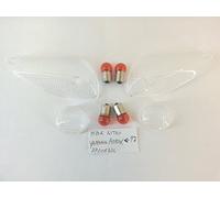 RMS KIT 4 GEMME FRECCE TRASPARENTI compatibile con MBK NITRO compatibile con YAMAHA AEROX < 97-4 LAMPADINE OMAGGIO