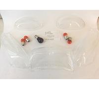 RMS KIT 4 GEMME FRECCE + VETRO FANALE POSTERIORE TRASPARENTI compatibile con STALKER - COMPRESO DI LAMPADINE OMAGGIO