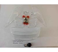 RMS KIT 4 GEMME FRECCE + VETRO FANALE POSTERIORE TRASPARENTI compatibile con YAMHA BOOSTER NG DAL '99 IN POI - 5 LAMPADINE OMAGGIO