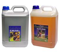 RMS Kit Tanica 5 Litri Olio Catena Motosega + 5 Litri Olio Miscela 2T Base Minerale