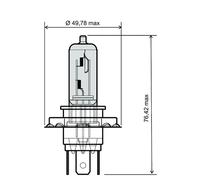 Rms Lampadina H4 12v 60/55w 246510051 10 Unità