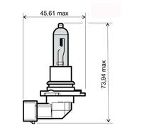Rms Lampadina Hb3 12v 65w P20d 10 Unità