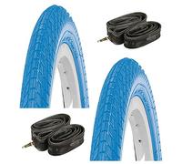 RMS N°2 Copertone/Pneumatico 20 x 1.75 + N°2 Camera d'Aria Bici GRAZIELLA Blu