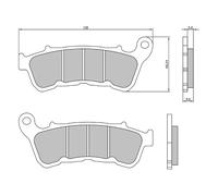 Rms Pastiglie Dei Freni Harley Davidson 883 2014> 225103773