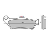 Rms Pastiglie Freno Organiche Mbk Skyliner/yamaha Majesty 225100430