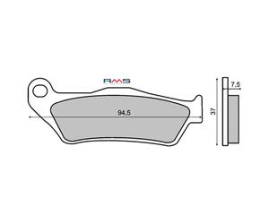 Rms Pastiglie Freno Organiche Mbk Skyliner/yamaha Majesty 225100430