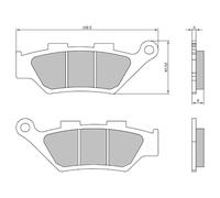 Rms Pastiglie Freno Sinterizzate Benelli Trk 502 225103763