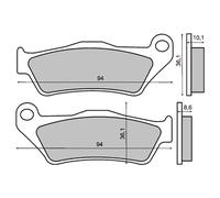 Rms Pastiglie Freno Sinterizzate Bmw R850c 225101383