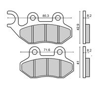 Rms Pastiglie Freno Sinterizzate Cagiva City 50cc 225102753