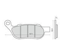 Rms Pastiglie Freno Sinterizzate Harley Davidson Fxdl Rider 225103353