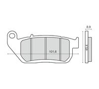 Rms Pastiglie Freno Sinterizzate Harley Davidson Iron 883 225103383