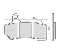 Rms Pastiglie Freno Sinterizzate Harley Davidson Vrsca 1130 V-rod 225103423