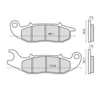 Rms Pastiglie Freno Sinterizzate Honda Crf 250m 225103343