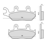 Rms Pastiglie Freno Sinterizzate Yamaha Xt 600 225103203