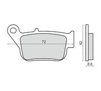 Rms Pastiglie Freno Sinterizzate Yamaha Yp R250 X-max 225103273