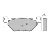 Rms Plaquettes De Frein Frittées Yamaha T-max 500cc 225101413