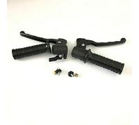 RMS S.P.A. Coppia comandi destro + sinistro per Piaggio ciao - SI FL, maniglia in acciaio inossidabile nero, classico, lucido, ambidestro, 10 cm, 2 Count