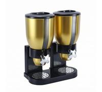 RMWHGDUL Dispenser per Cereali Due Scomparti Facile da Usare Grande Capacità per Stazione Colazione, Area Self-Service Alimentare, Doppio Oro 7L