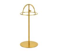 RMWHGDUL Portacappelli da Terra in Acciaio Inox Resistente Ruggine Stand Portacappelli con Base Circolare Durevole per Streamer, Merchandising, 18CM