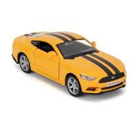 RMZ City Ford Mustang Auto Modello, 1/36 Scala Casting Zinco Lega Giocattolo Auto per Bambini, Tirare indietro Veicoli per Neonati Bambini Ragazzi Ragazzi Ragazze Regalo (Giallo)