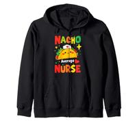 RN Mexican Funny Cinco de Mayo Nacho Average Nurse Felpa con Cappuccio